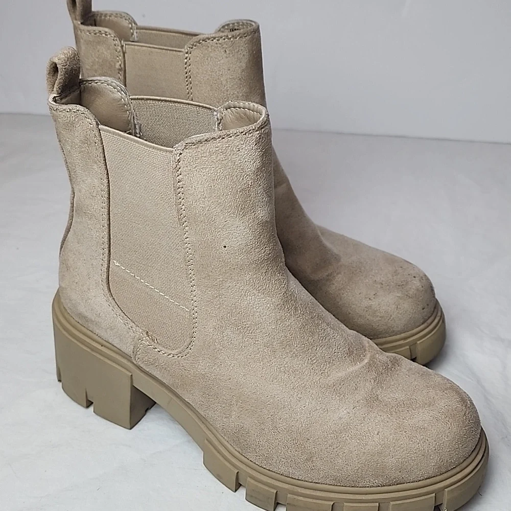 MADDEN GIRL Chunky Boots Sand Beige 1
